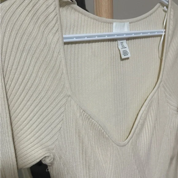 H&M Cream Ribbed Maxi Dress - Picture 5 of 6